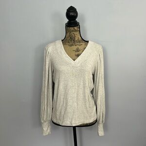 LOFT Knit V Neck Top